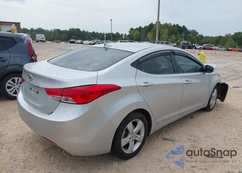 2013 Hyundai Elantra Gls from USA, damaged, VIN 5NPDH4AEXDH314789